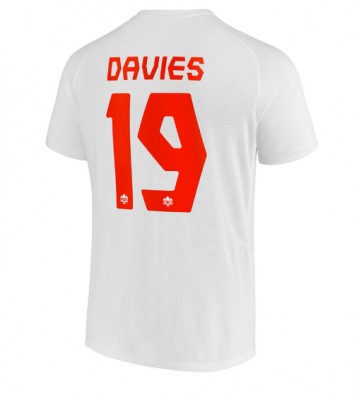 Kanada Alphonso Davies #19 Koszulka Wyjazdowych MŚ 2022 Krótki Rękaw